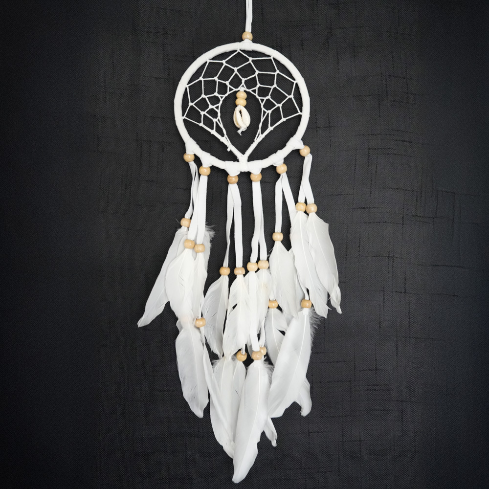 Drømmefanger Skjell Hvit
