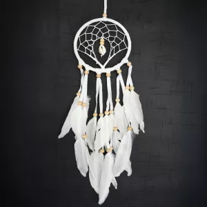 Drømmefanger Skjell Hvit
