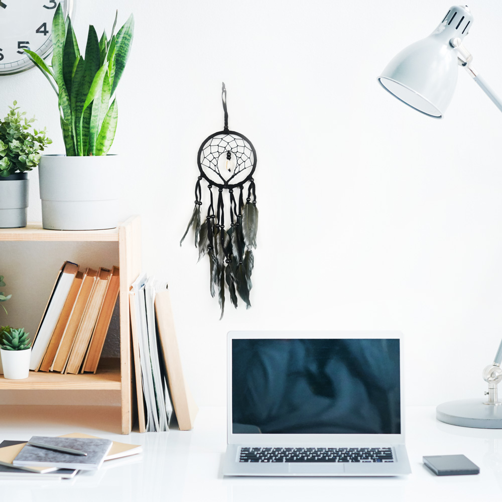 Drømmefanger Skjell Sort