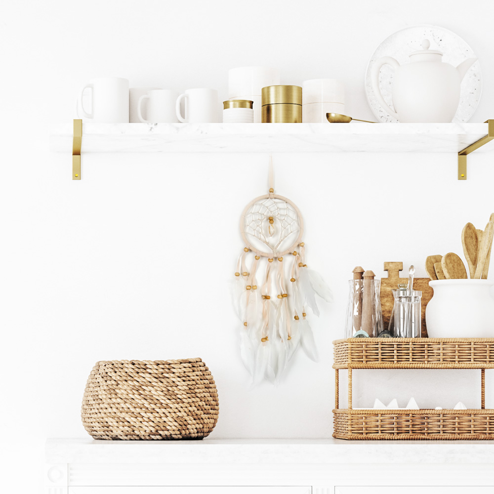 Drømmefanger Skjell Beige