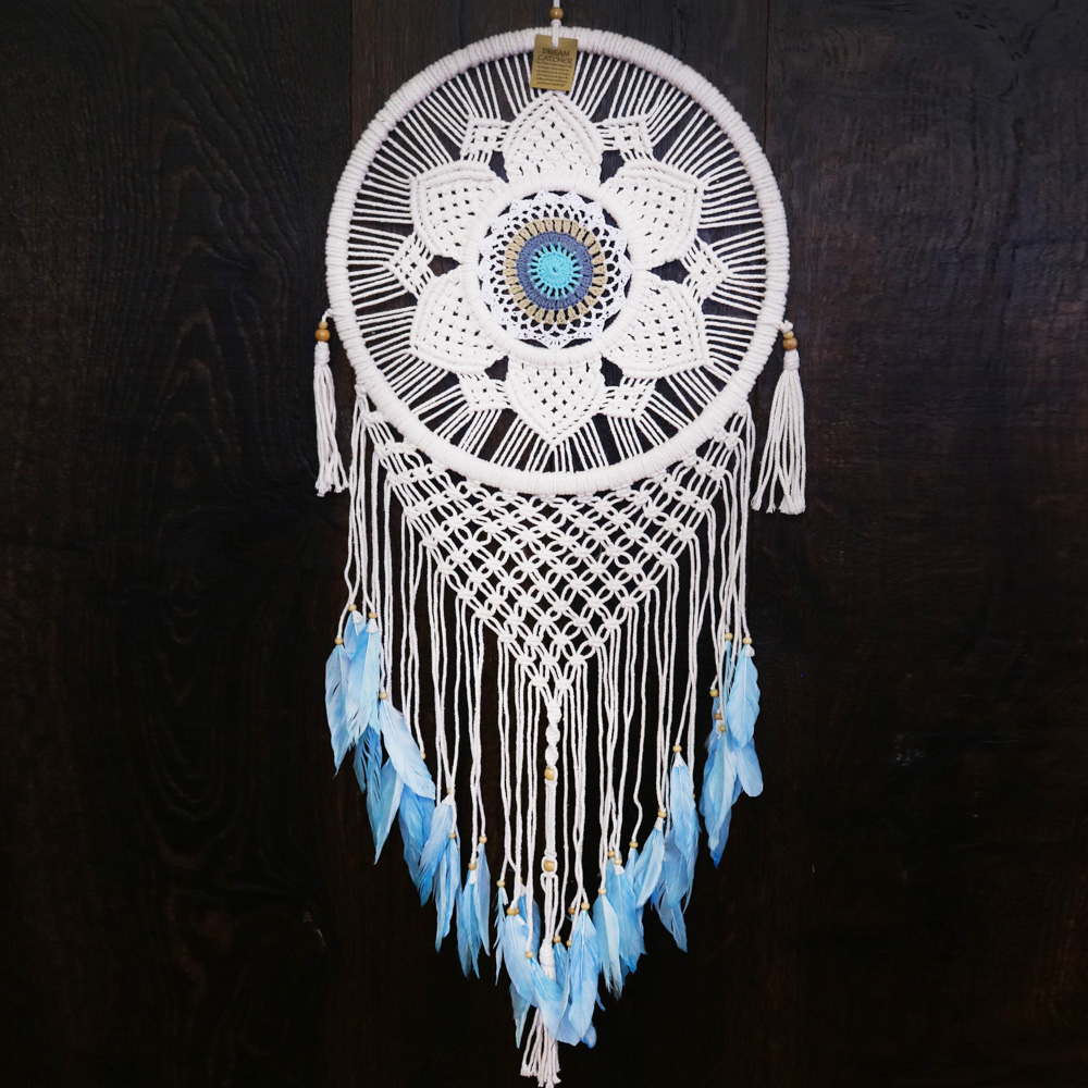 Drømmefanger Macrame Blue