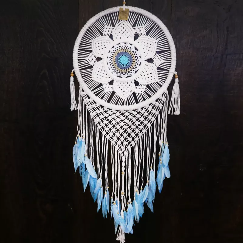 Drömfångare Macrame Blue