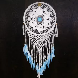 Drömfångare Macrame Blue