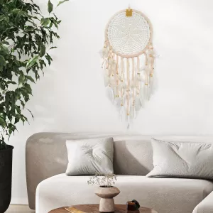Drömfångare Virkad Beige