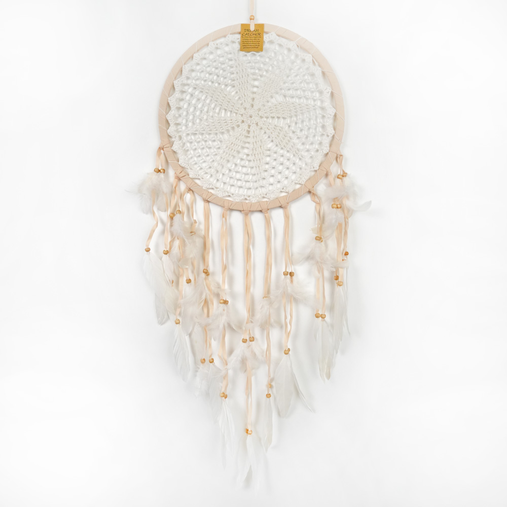 Drømmefanger Heklet Beige