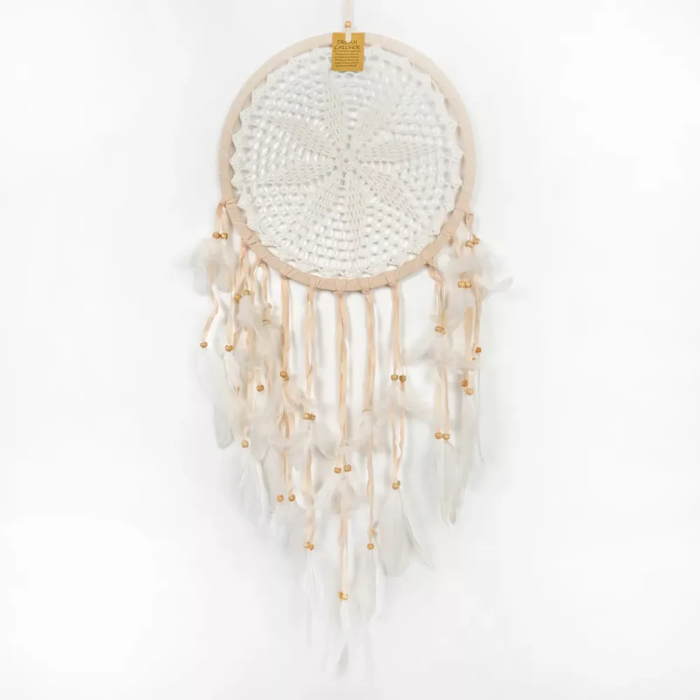 Drømmefanger Heklet Beige