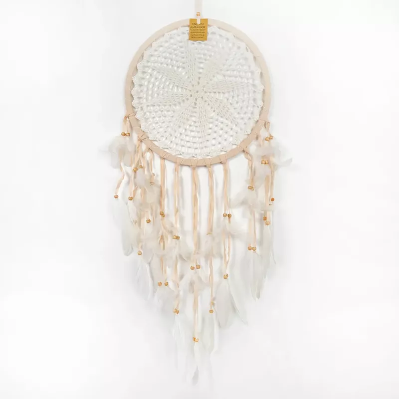Drømmefanger Heklet Beige