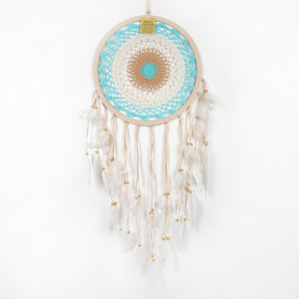 Drømmefanger Heklet Blå