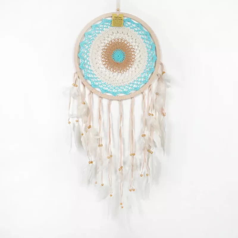Drömfångare Virkad Blå