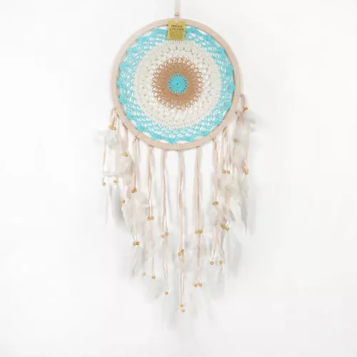 Drömfångare Virkad Blå