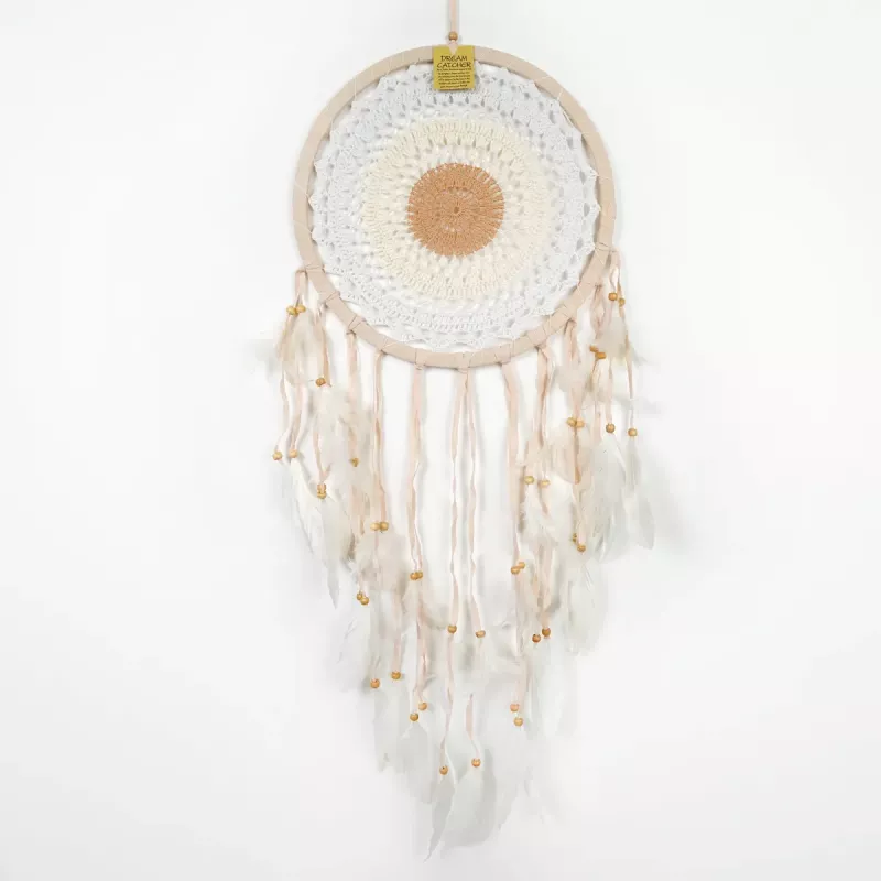 Drömfångare Virkad Beige