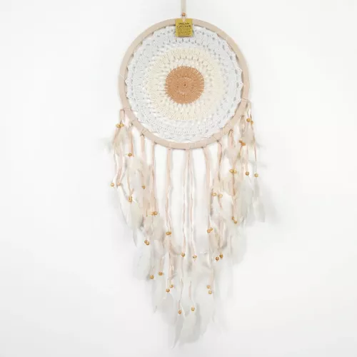 Drömfångare Virkad Beige