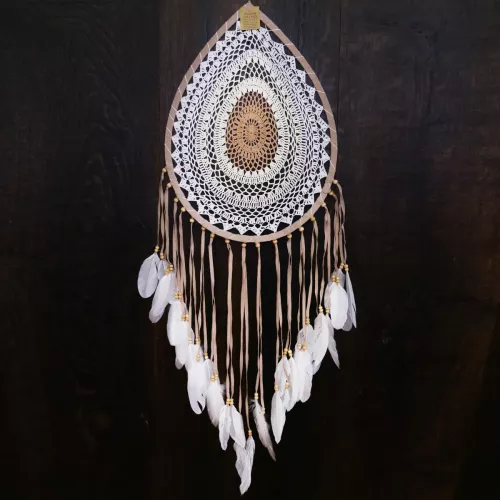 Drömfångare Droppe Virkad