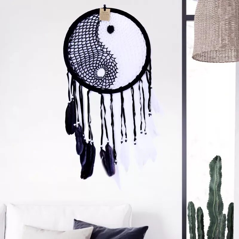 Drömfångare Yin & Yang Virkad