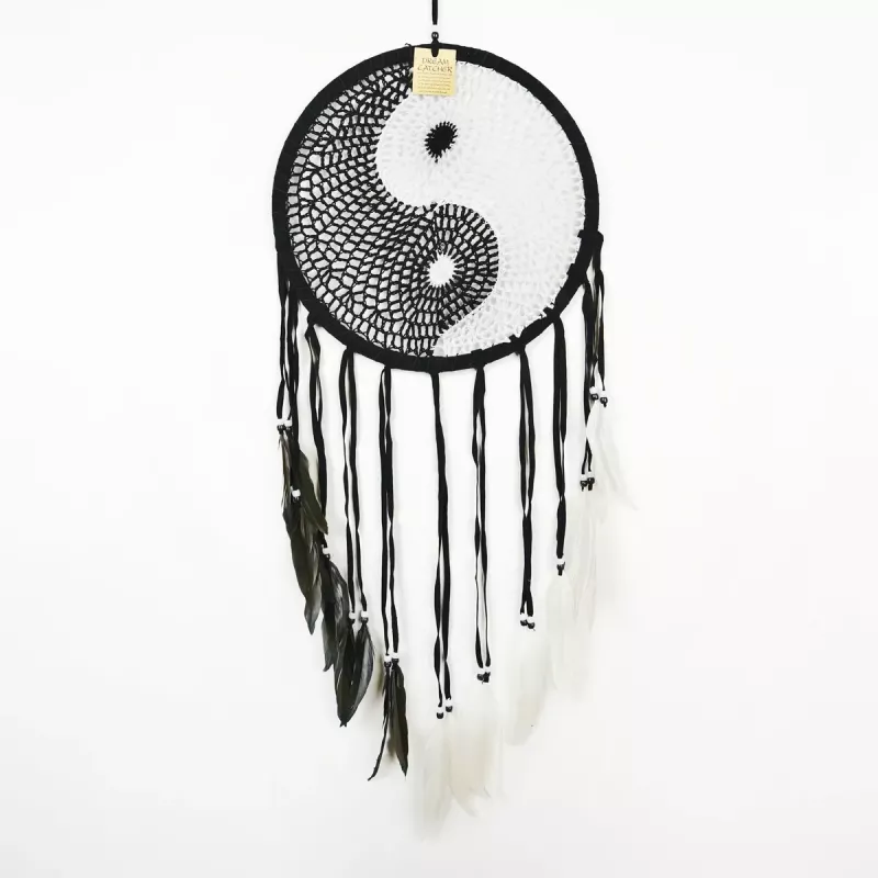 Drömfångare Yin & Yang Virkad