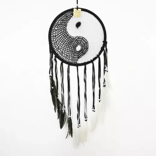 Drömfångare Yin & Yang Virkad