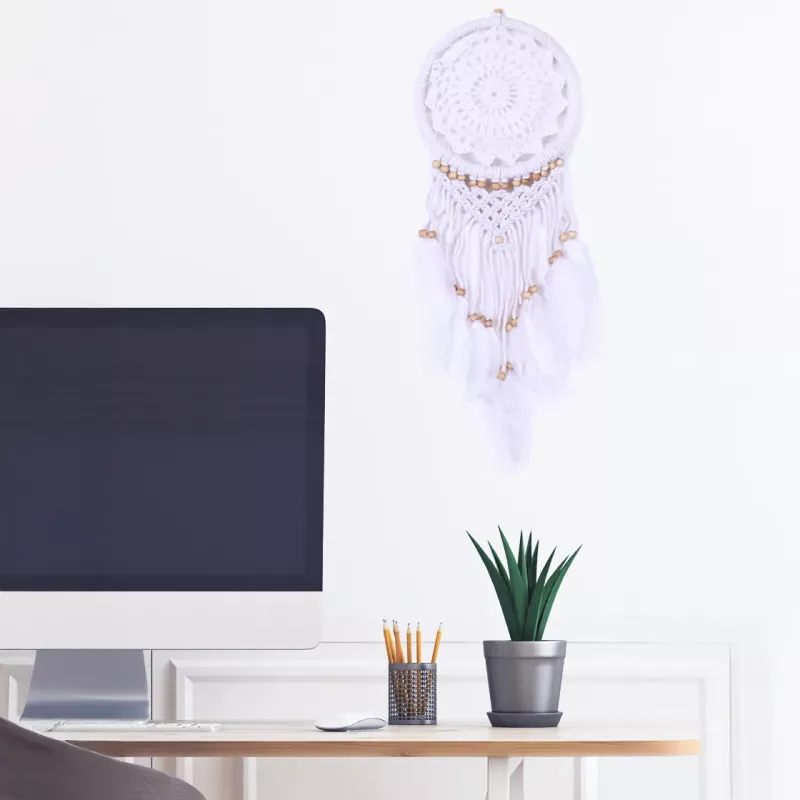 Drömfångare Virkad Vit