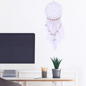 Drømmefanger Heklet Hvit