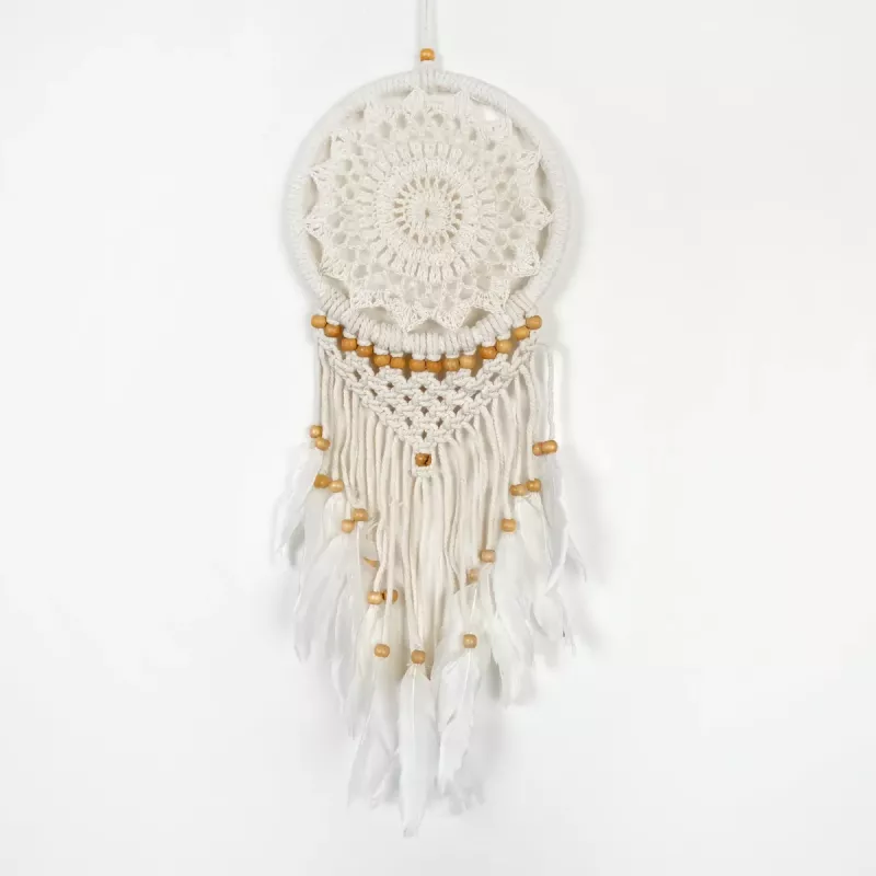 Drömfångare Virkad Vit