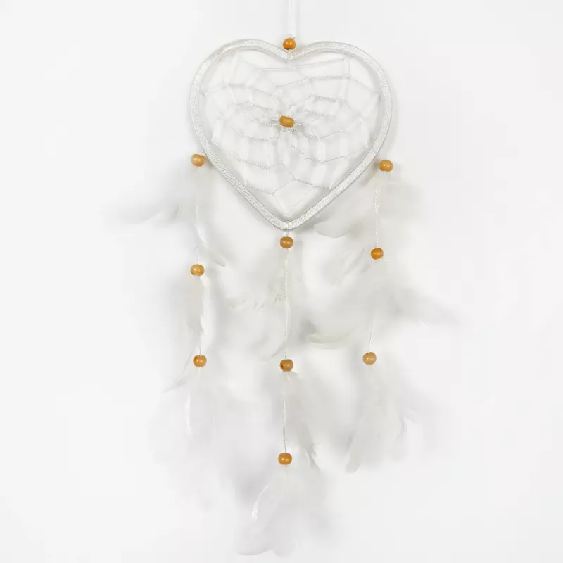 Drömfångare Hjärta Vit