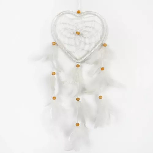 Drömfångare Hjärta Vit