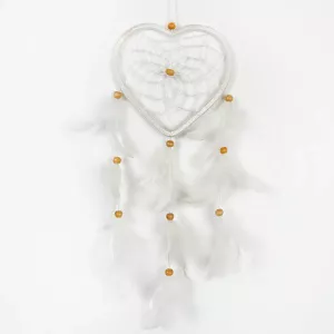 Drømmefanger Hjerte Hvit