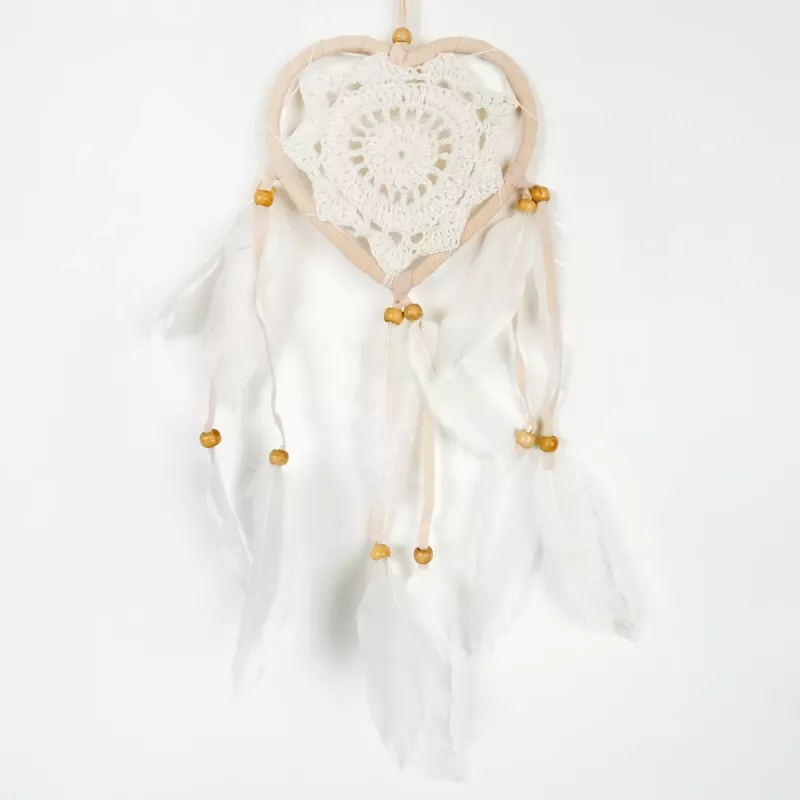 Drömfångare Hjärta Virkat