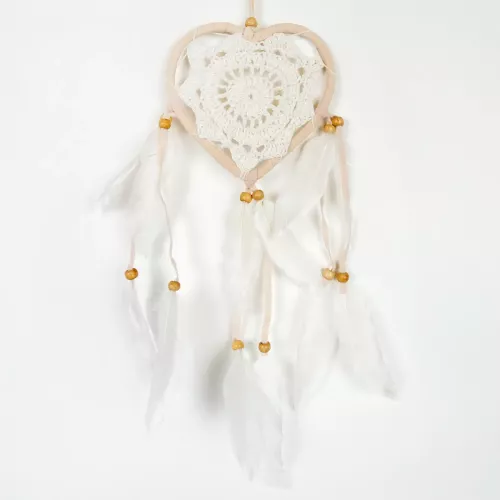 Drömfångare Hjärta Virkat