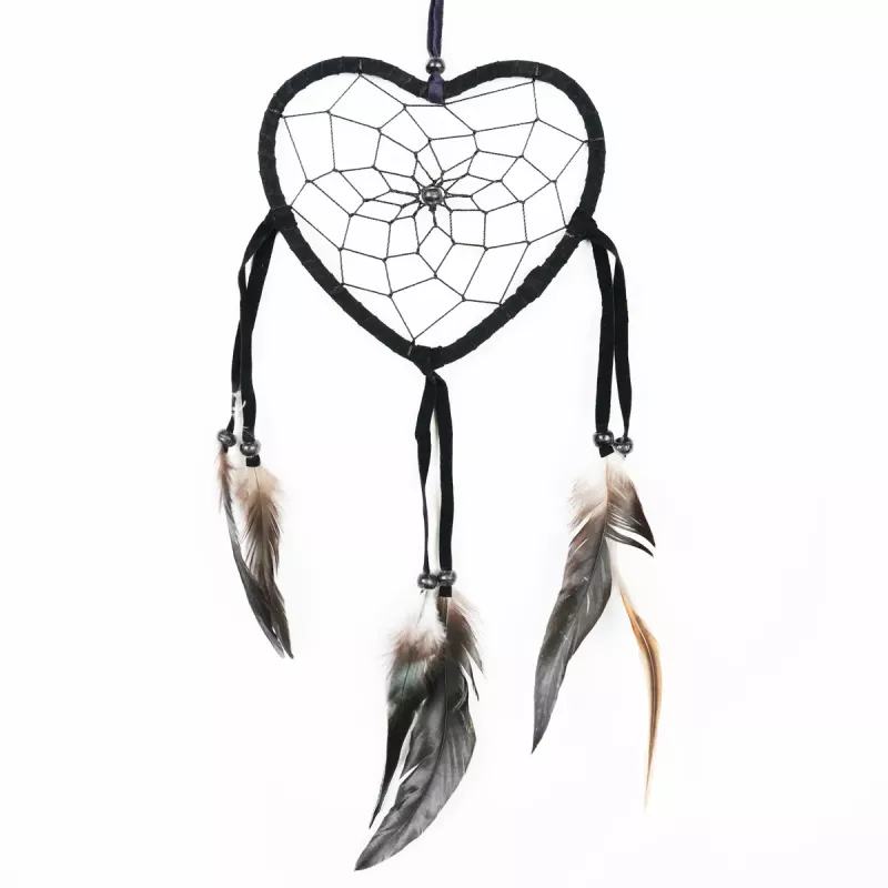 Drömfångare Hjärta Svart