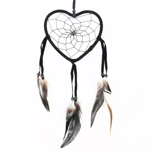 Drömfångare Hjärta Svart