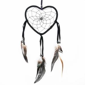 Drømmefanger Hjerte Sort