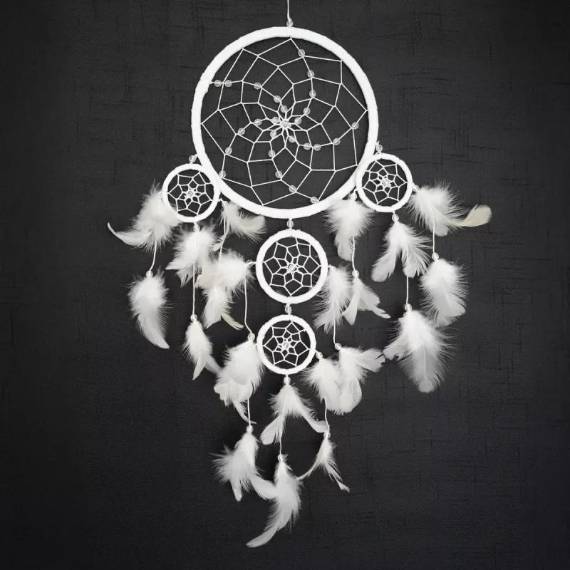 Drömfångare Vit Pärlor