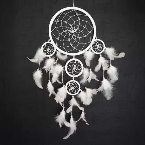 Drömfångare Vit Pärlor