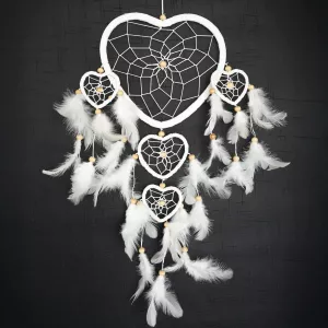 Drømmefanger Hjerte Hvit