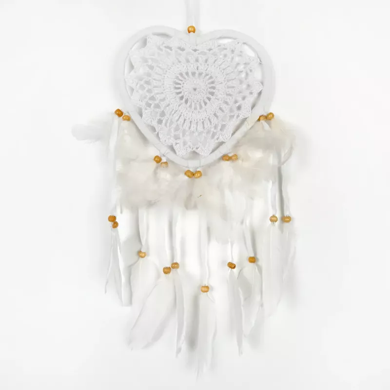Drömfångare Hjärta Virkat