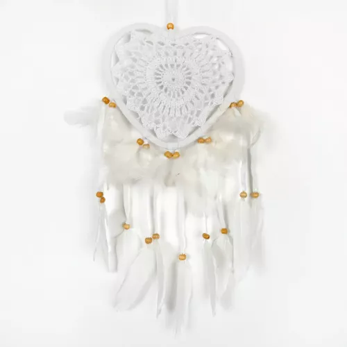 Drömfångare Hjärta Virkat