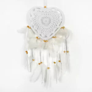 Drømmefanger Hjerte Heklet