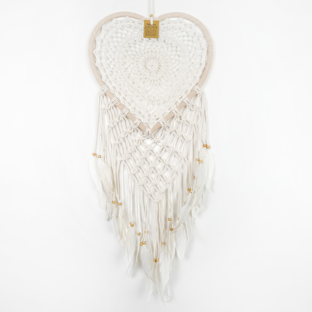 Drømmefanger Hjerte Makramé