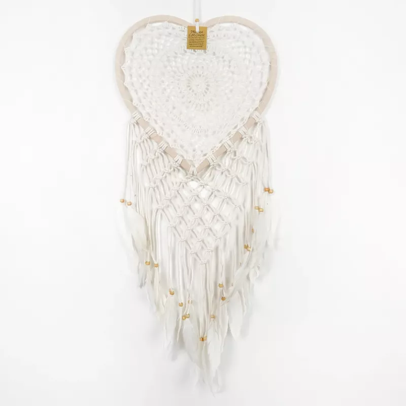 Drömfångare Hjärta Makramé