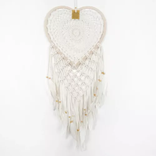 Drömfångare Hjärta Makramé