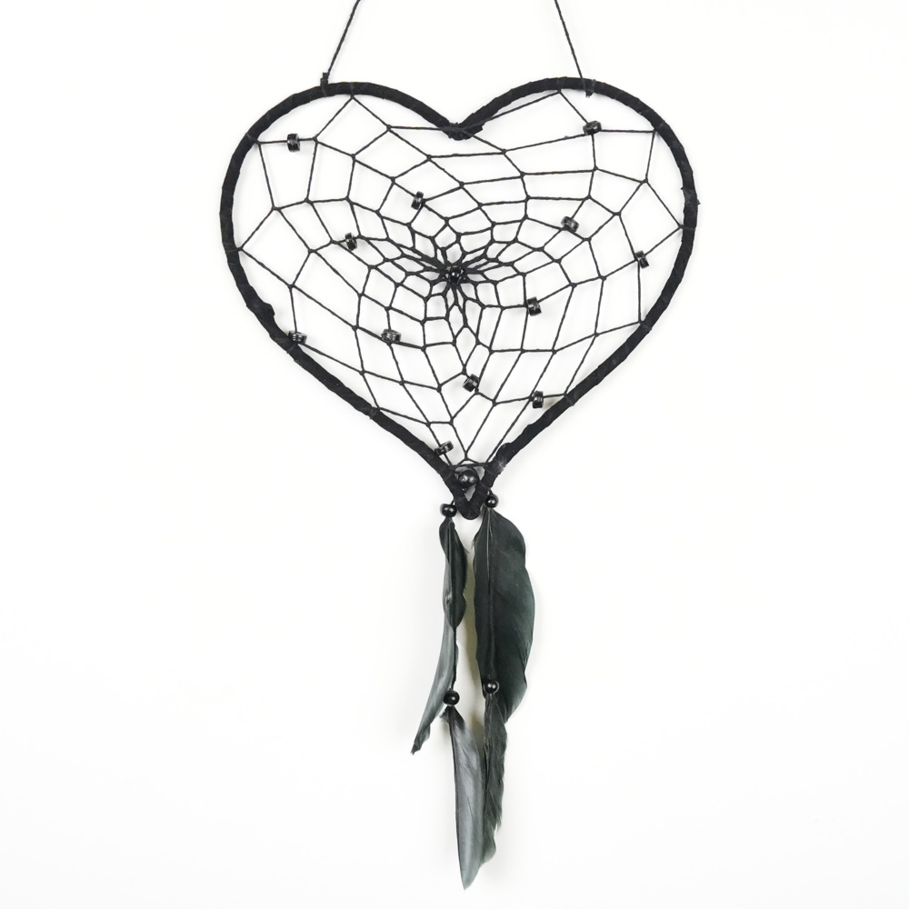 Drømmefanger Hjerte Sort