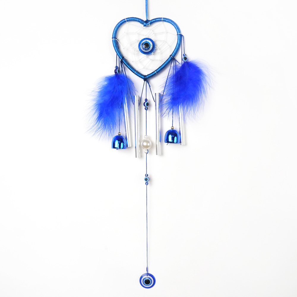 Drømmefanger Hjerte Blått Øye