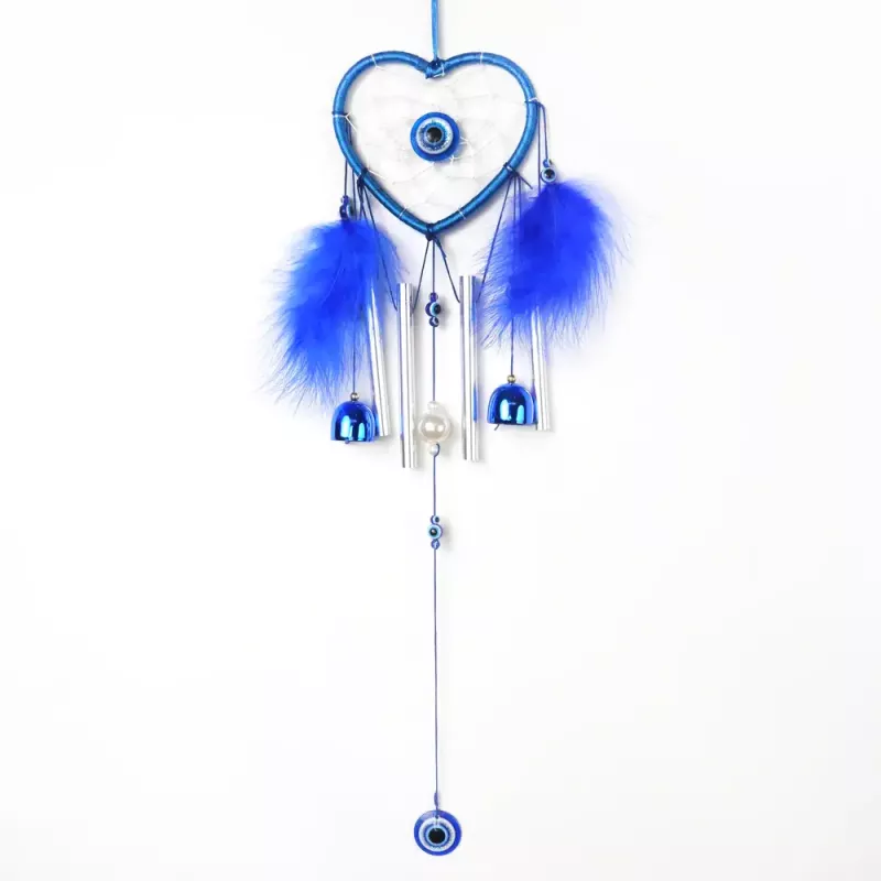 Drömfångare Hjärta Blå Ögat
