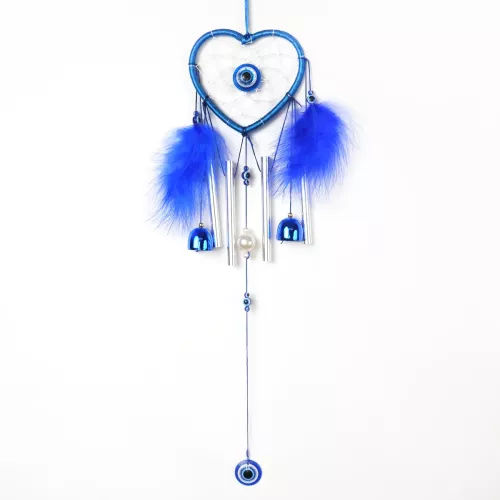 Drömfångare Hjärta Blå Ögat