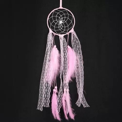Drömfångare Spets Rosa