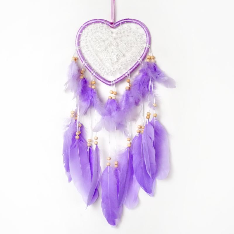 Drømmefanger Hjerte Lilla
