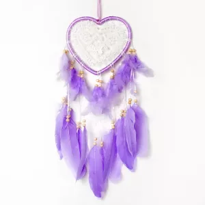 Drömfångare Hjärta Lila