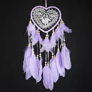 Drömfångare Hjärta Lila