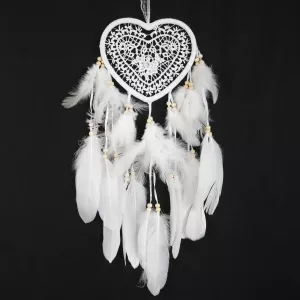 Drömfångare Hjärta Vit