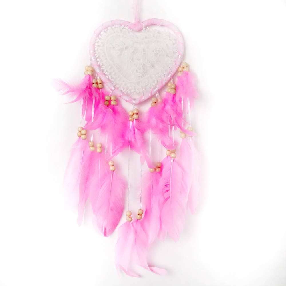 Drømmefanger Hjerte Rosa